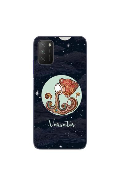 OEM Case compatible with Xiaomi Poco M3 Silicone Gel Tpu Aquarius Horoscope P...