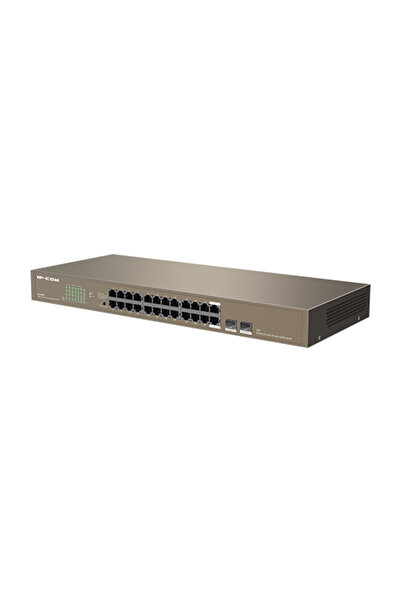 IP-COM 24-port 1G RJ45 Switch, 2 x 1G combo SFP - G1024F
