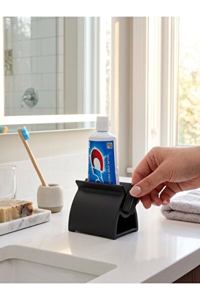 Pratik Diş Macunu Sıkacağı - Banyo Düzenleyici Macun Standı