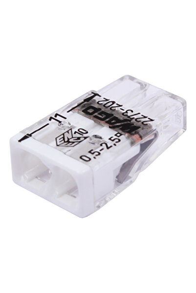 WAGO Conector compact de îmbinare, 2 fire, max. 2.5 mm² (100 buc.) - 2273-202