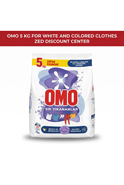 Omo Detergent pudră pentru spălări frecvente 5kg. alb și colorat