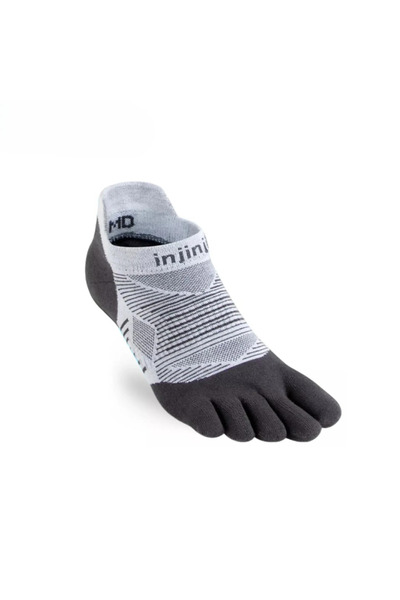 injinji Run Lightweight No-Show - Coolmax - S - أبيض