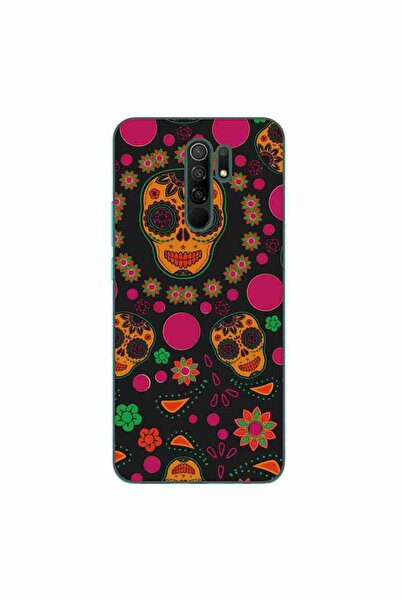 OEM Case compatible with Xiaomi Redmi 9 Silicone Gel Tpu Model Halloween Flor...