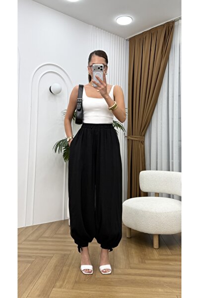 R-Style Lace-Up Cuffed Balloon Pants