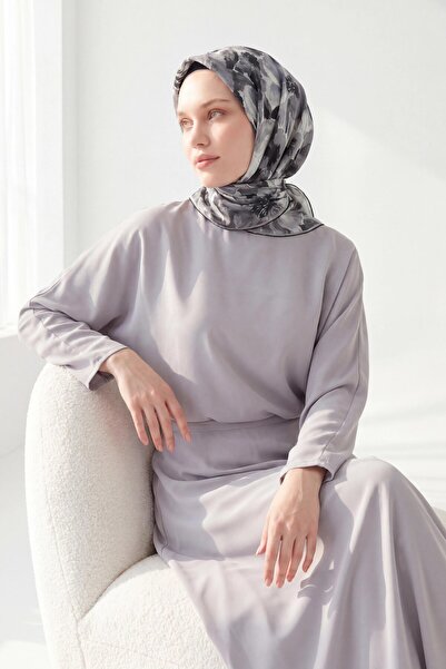 Silk Home Soft Scarf Watercolor Gray 90X90