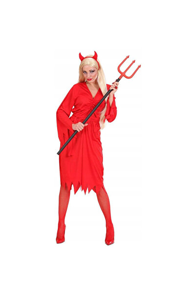 OEM Furca Diavol, Halloween, 100Cm, Plastic, Negru/Rosu