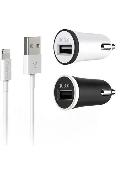 OEM Φορτιστής Αυτοκινήτου ObaStyle με μία Θύρα: 1xUSB με Καλώδιο Lightning, Μ...