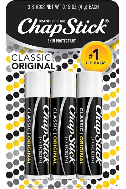 ChapStick أنابيب بلسم الشفاه الكلاسيكية الأصلية، للعناية بالشفاه - 0.15 أونصة...