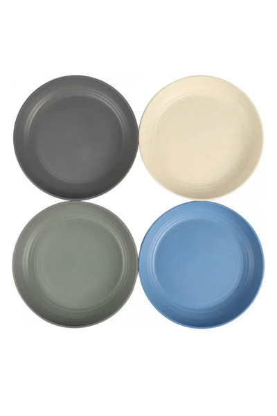 OEM Set 4 farfurii multicolor, 23 cm, polipropilenă