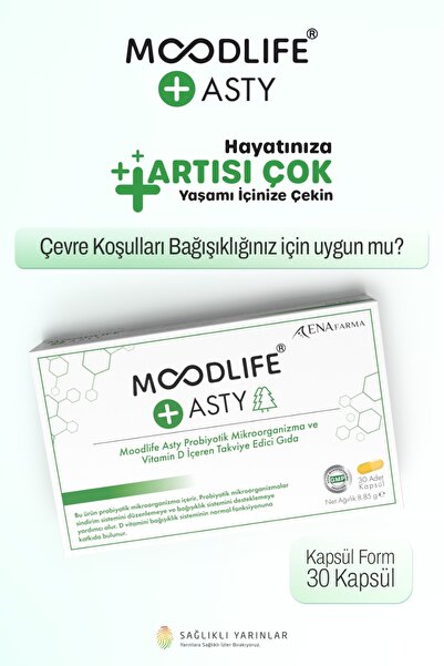 ENAFARMA Moodlife Asty için Probiyotik Destek 30 Kapsül