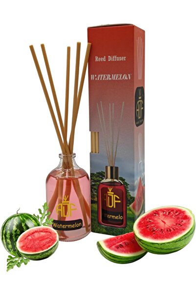Dealzlot معطر جو طبيعي طويل الأمد مع 6 أعواد خيزران، 110 مل (رائحة البطيخ)