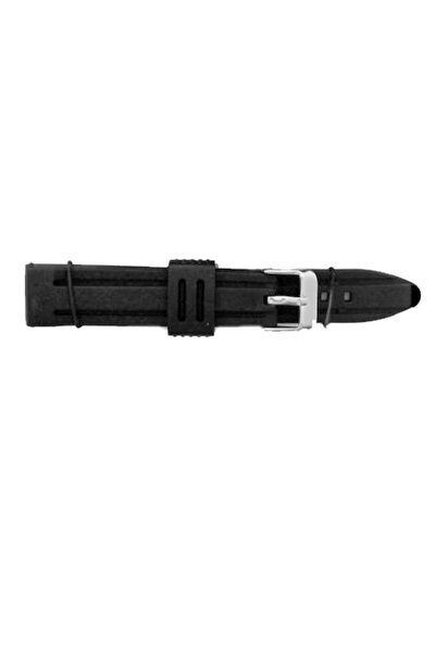 OEM Curea de ceas din silicon negru Jastrap Divers (53600-JA-BLACK) 18mm