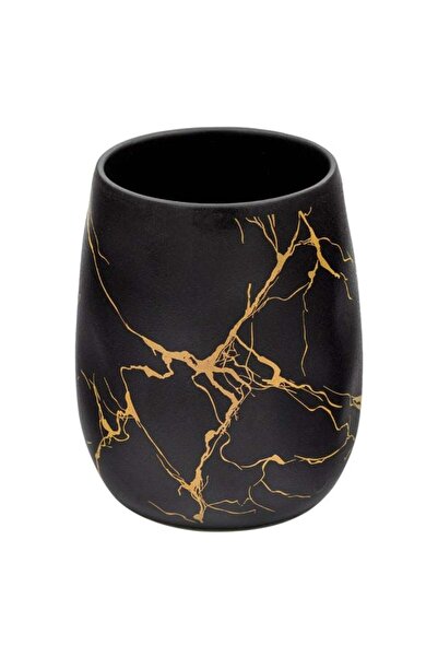 OEM Suport pentru Periuțe de Dinți, Ceramică, Negru, Model Dungi verticale, A...
