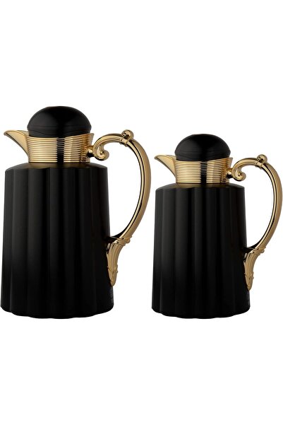 Generic Al Saif Insulated Coffee and Tea Pot Set, 2 Pieces, 0.7 & 1.0 L, Matt...