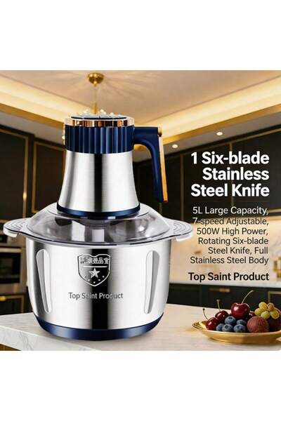 Snooe 5L Electric Food chopper, Food Processors, Meat Grinder Stainless Steel...