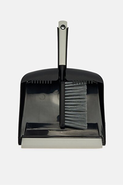 Trio Dustpan And Brush Set, Black