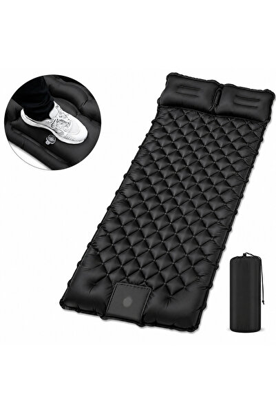 Baytvibes Inflatable Mattress Camping Sleeping Pad with Built in Foot Pump Ul...