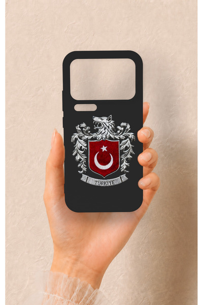 Vip Case Mi 17 Pro Max Uyumlu Türk Arma Desenli Silikon Kılıf