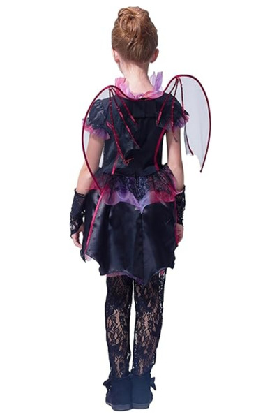 Ikali Costum de Vampir pentru Fetițe 7-8 ani, -ZHAP