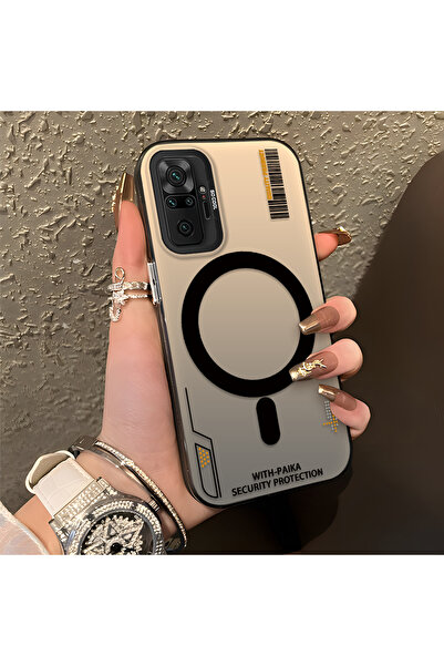 quırkshıeld Redmi Note 10 Pro Uyumlu Net basılı daire ve çizgi dekorlu günlük...