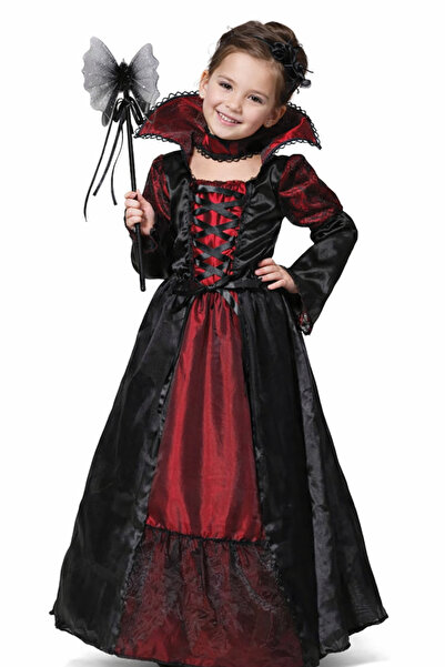 OEM Costum Vampir Fete, Rochie Halloween Tip Prințesă Gotică, Guler Înalt și ...