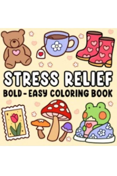 GENERAL Therapeutic Coloring Book for Adults & Teens Adorable Animal Characte...