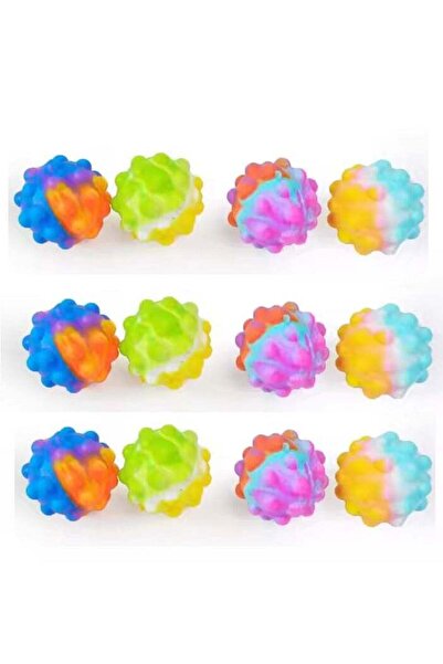 Arabest 12-Piece Inflatable Pop Ball,Mini Fidget Toys Bulk,3D Stress Balls Fi...