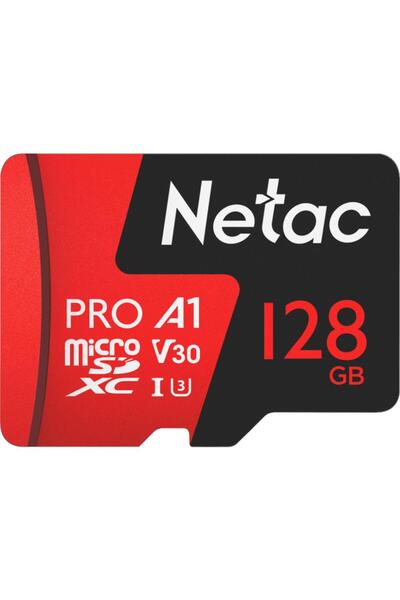 Netac P500 Extreme Pro 128GB microSDXC V30 A1 Clasa 10 Card de memorie cu ada...
