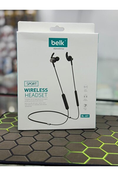 Belk سماعة رأس رياضية لاسلكية بتقنية البلوتوث BL-601 مع ميكروفون مدمج، صوت ست...
