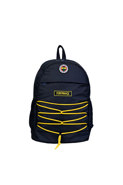Fenerbahçe Licensed Drawstring Backpack - Yellow Navy Blue School Bag with 3 ...