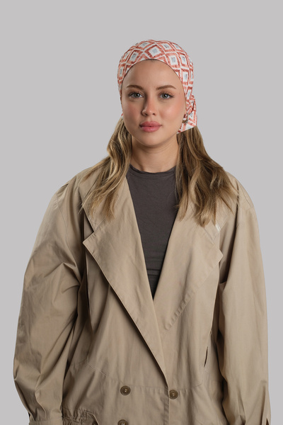 HÜRREM BONE Tile Practical Ready-To-Wear Buff Bandana Sandy Patterned Pipe Ca...
