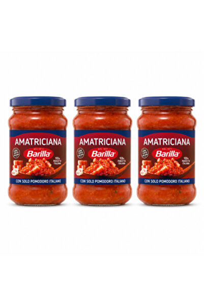 Barilla Set 3 x Sos Amatriciana, 300 g/bucată, total 900 g, cu pancetta itali...