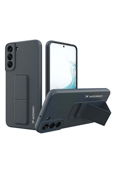 WOZINSKY Husă de silicon cu suport pentru Samsung Galaxy S22+, albastru