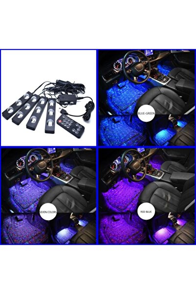 Generica Car Interior Ambient LED Lighting Kit (Footwell & Dashboard) - USB P...