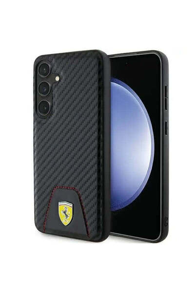 Ferrari Carcasă inferioară din carbon cusută pentru Samsung Galaxy S24 Plus, ...