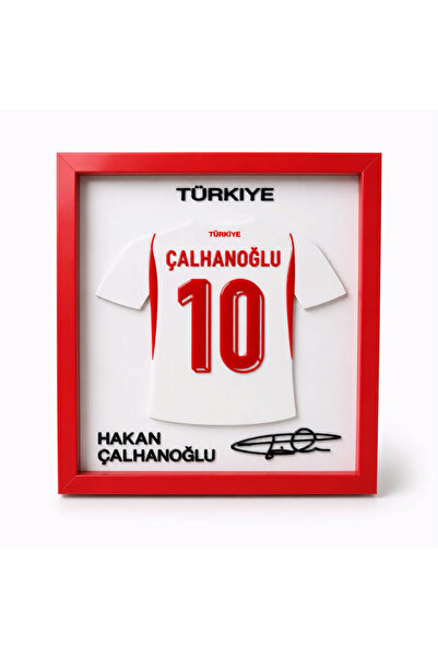 Arvina Atelier Türkiye Milli Takımı Hakan Çalhanoğlu 3D Forma Çerçevesi | Par...
