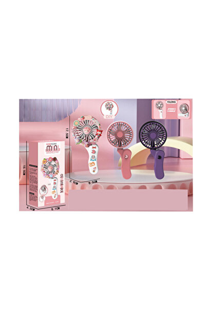 PlayFun Jucărie Mini ventilator portabil birou acumulator USB, Pli Interactiv...