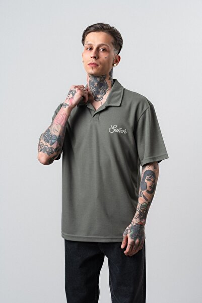 Respire Senor Tricou Polo Regular Fit Kaki