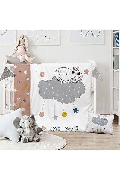 Beauty Home Σετ σεντόνια βρεφικά Kitty Art 5189 120x160 Εμπριμέ