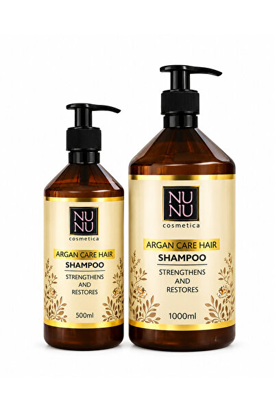 Nunu Cosmetica Set sampon NU NU Cosmetica Argan Care cu argan, 500 ml + 1000 ml