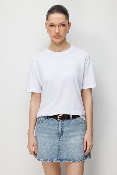 Hiccup Tricou MIXRAY supradimensionat cu guler rotund și nervuri