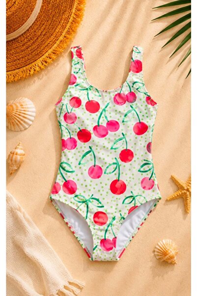 Lolliboomkids Costum de baie pentru fete cu imprimeu și model