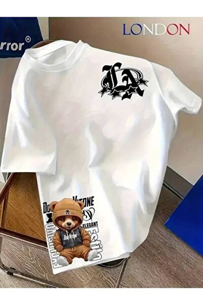 JANTIL MODA 🔥 Unisex Oversize 100% Cotton Crew Neck Short Sleeve T-Shirt 🔥
