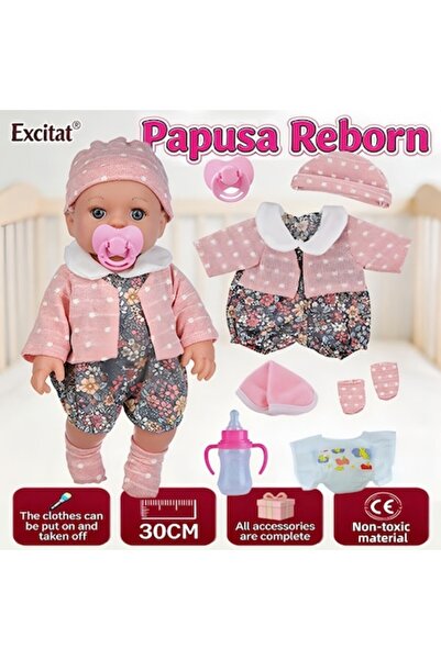 Excitat Păpușă, Excitat ® 12 inch (30 cm), Păpușă realistă, set cadou (corp ș...