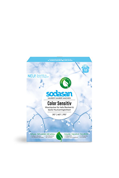 Sodasan Detergent praf pentru rufe colorate sensitiv 1.01kg