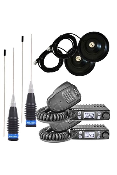 Avanti Set de 2 kituri de stații radio CB, Micro PRO, Autosquelch reglabil cu...