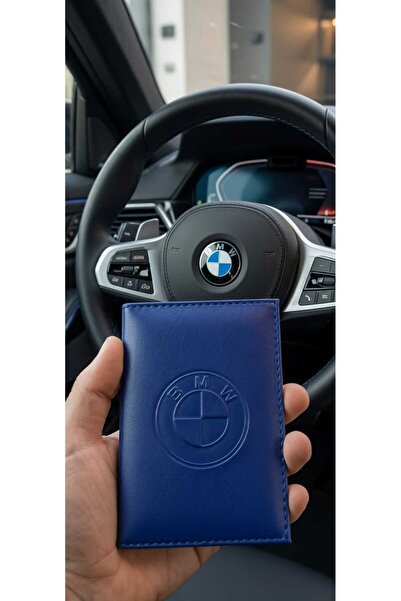 shop BMW Logo Baskılı Deri Ruhsat Kılıfı