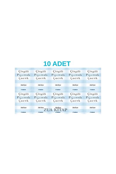 Tudem Yayınları ÇİZGİLİ PİJAMALI ÇOCUK 10 ADET KİTAP SETİ