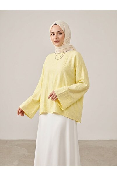 Generic Brand Wide False Cuff Tunic-Yellow