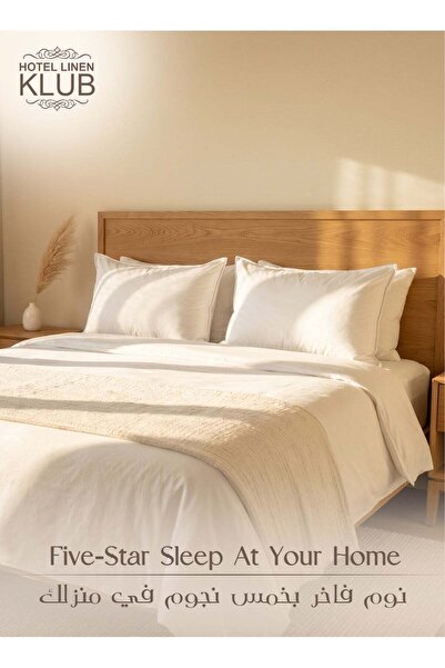 Hotel Linen Klub 100% Goose Feather Pillow with Double Piping 50x70x3 cm | 233 TC Cotton Shell | Premium Cotton Comfort with Plush Filling, 1300g